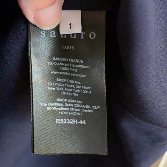 Sandro dress excellent condition.  Size 1 which is a Small - Picture 7 of 9